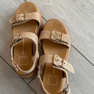 Dolce Vita Tan Woven Sandals